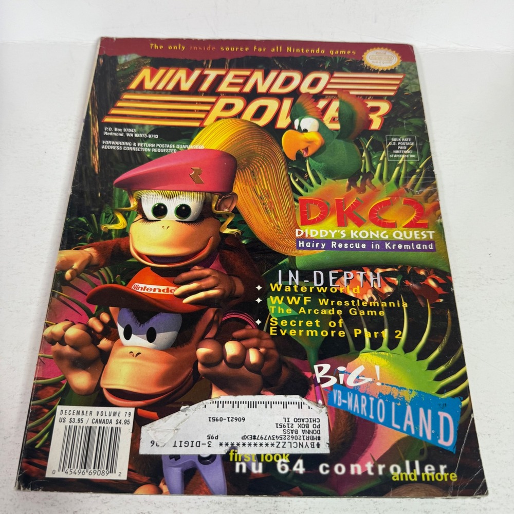 Nintendo Power Magazine Volume 79 Dec 1995 Donkey Kong Country 2 N64 Controller